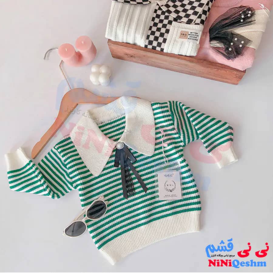 بلوز بافت بچه گانه کد 21207