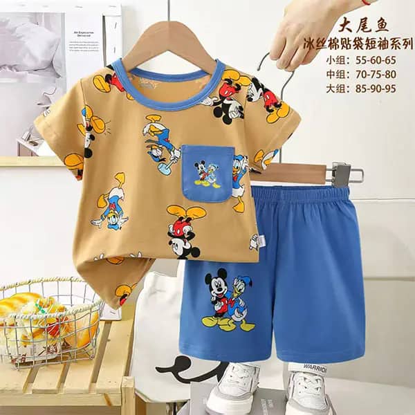تیشرت شورت پسرانه کد 21846