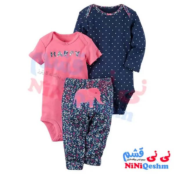 دو بادی شلوار دخترانه کارترز کد 2241