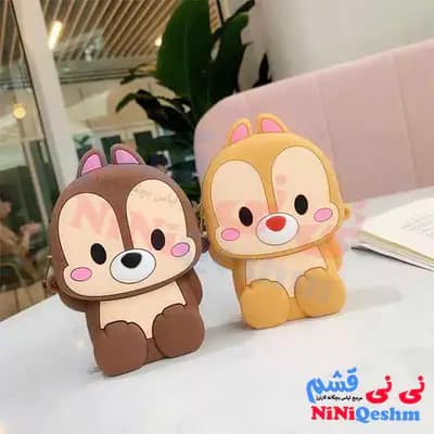 کیف سیلیکونی فانتزی بچگانه طرح سنجاب کد 004