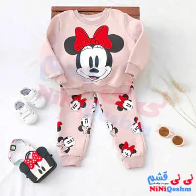 ست بلوز و شلوار دخترانه بچه گانه مدل مینی موس برند H&M