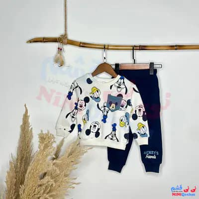 لباس دورس بچه گانه برند اچ اند ام طرح میکی ماوس