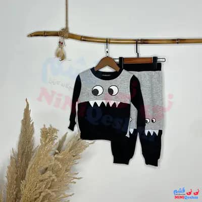 ست دورس بچه گانه طرح فانتزی رنگ مشکی توسی