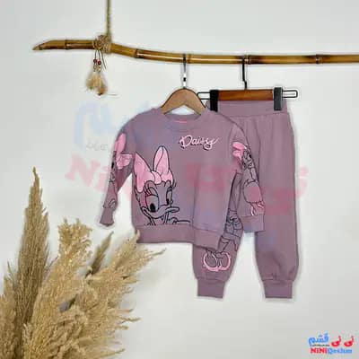 ست دو تکه دورس دخترانه اچ اند ام رنگ یاسی