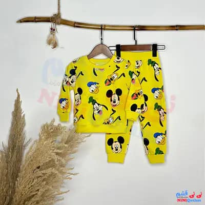دورس بچه گانه رنگ زرد طرح میکی ماوس