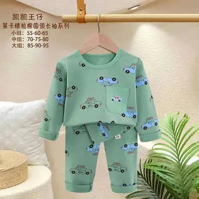 بلوز شلوار راحتی بچه گانه کد 21710 — لباس بچگانه نی نی قشم کد 21710
