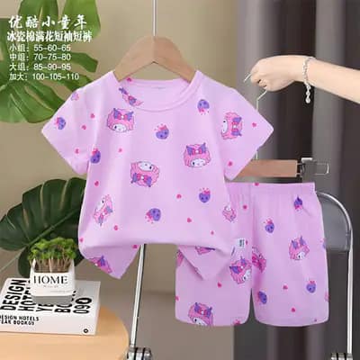 تیشرت شورت دخترانه کد 21787