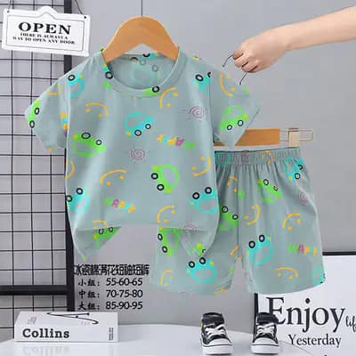 تیشرت شورت پسرانه کد 21807