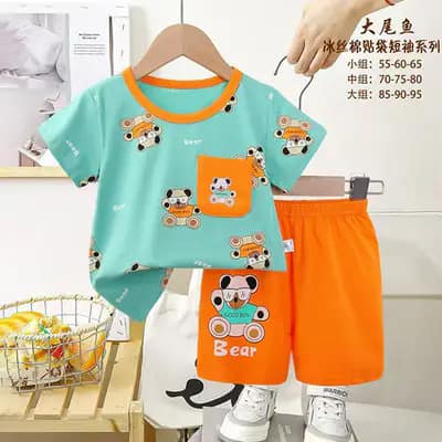 تیشرت شورت پسرانه کد 21830