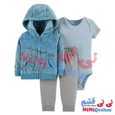 سه تکه سویشرتی پسرانه کارترز کد 6106