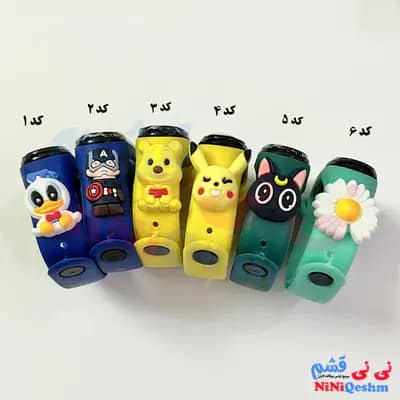 ساعت بچه گانه دیجیتالی طرح عروسکی رنگی
